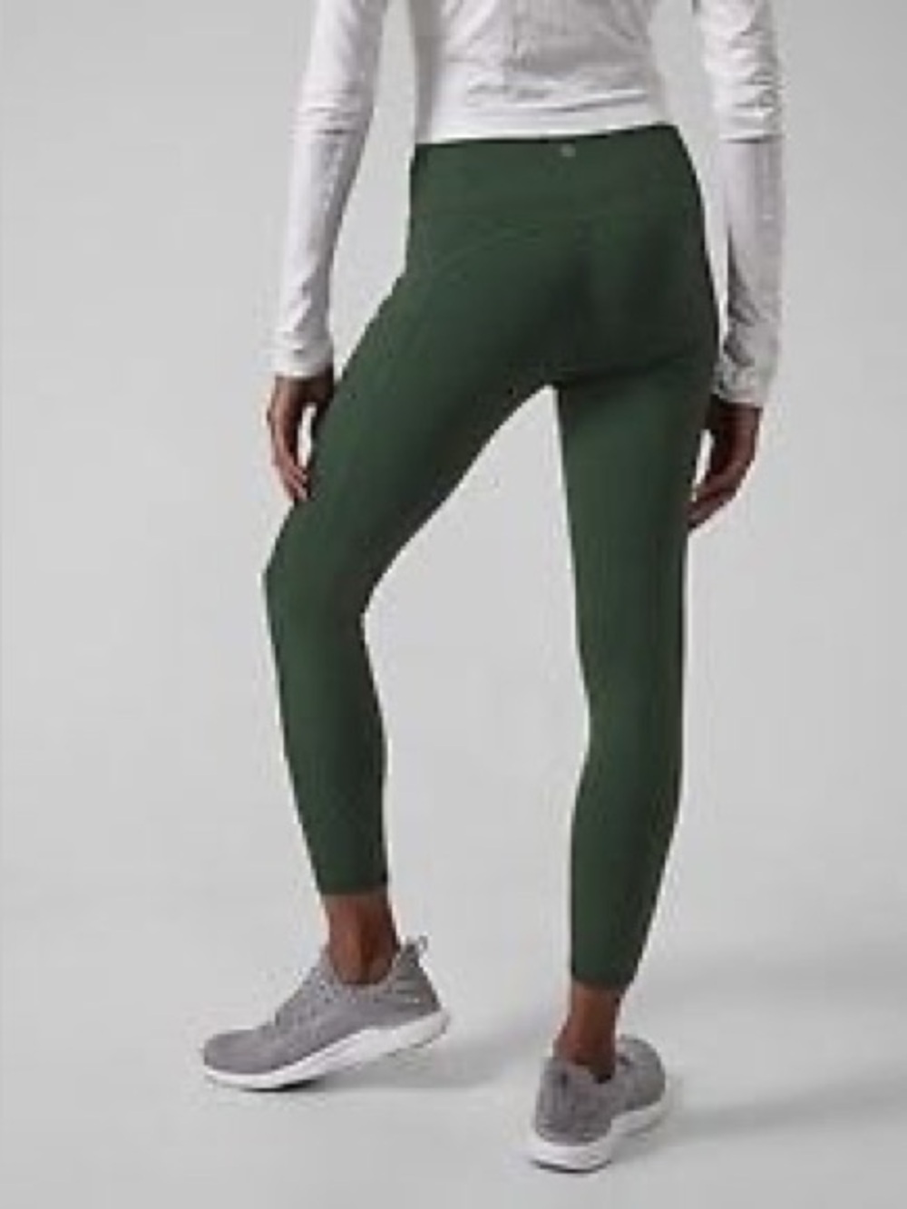 NWT Athleta Rainier 7/8 Tights, Seaweed Snack, leggings, forest green, running